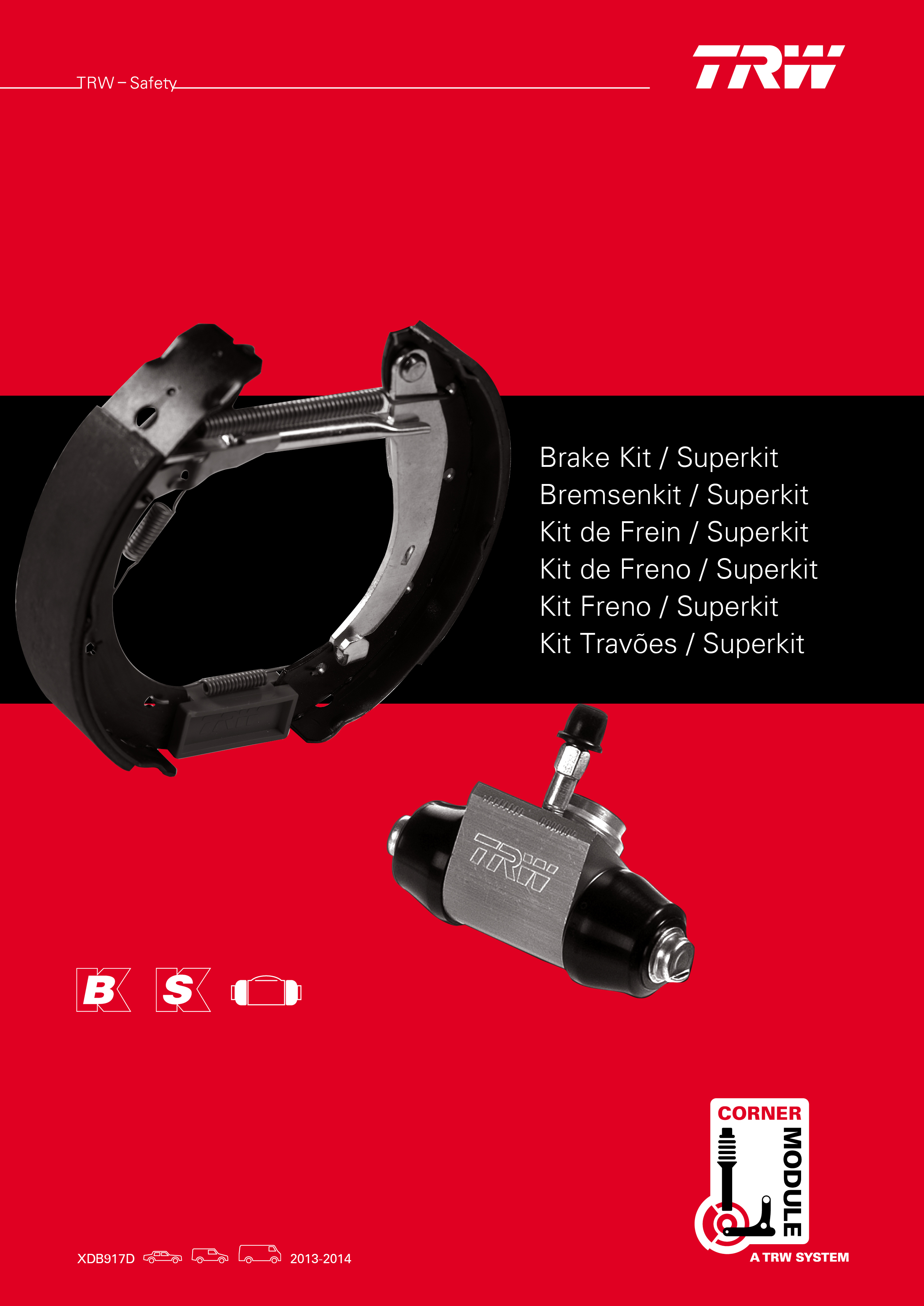 Kit Ganasce Freno A Mano TRW Automotive GS8656 - Ricambio Aftermarket Per Freno Di Stazionamento