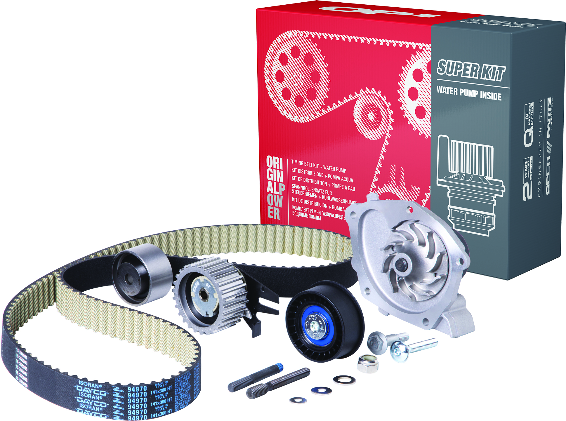 DAYCO KTB455 Kit Distribuzione Completo | Cinghia, Tenditori E Pulegge Per Citroen, Ford, Peugeot, Fiat 2.0
